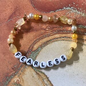 Taylor Swift-Inspired “FEARLESS” Bracelet